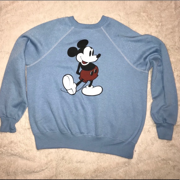 Blue mickey mouse sweatshirt Clearance